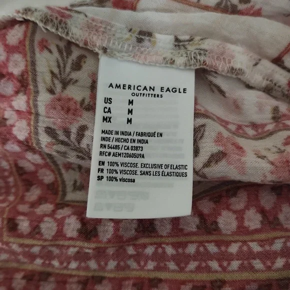 American Eagle Outfitters Red and Cream Mini Dress - Picture 8 of 11